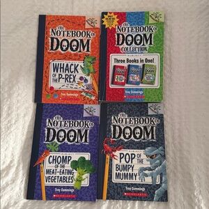 Scholastic The Notebook of Doom Colorful Book Collection- set of 4 EUC